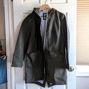 LEVI'S Olive Green Rain Coat